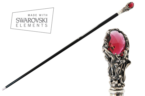 W68 - Luxury Red Gem Swarovski Cane W68 - Luxury Red Gem Swarovski Cane