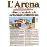 Moro, tende da sole motorizzate certificate CE