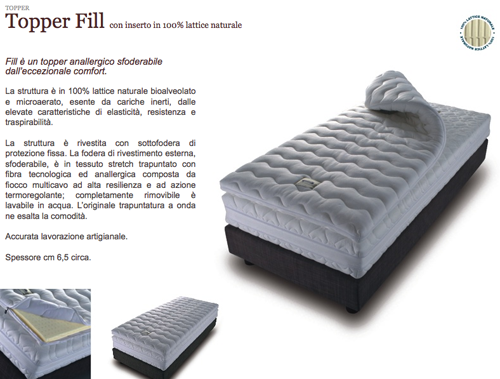 topper fill con inserto in lattice topper fill con inserto in lattice